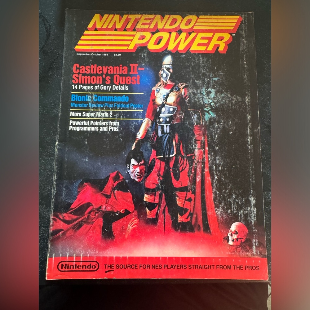 Nintendo power volume 02 - Castlevania II w bionic commando poster and calander